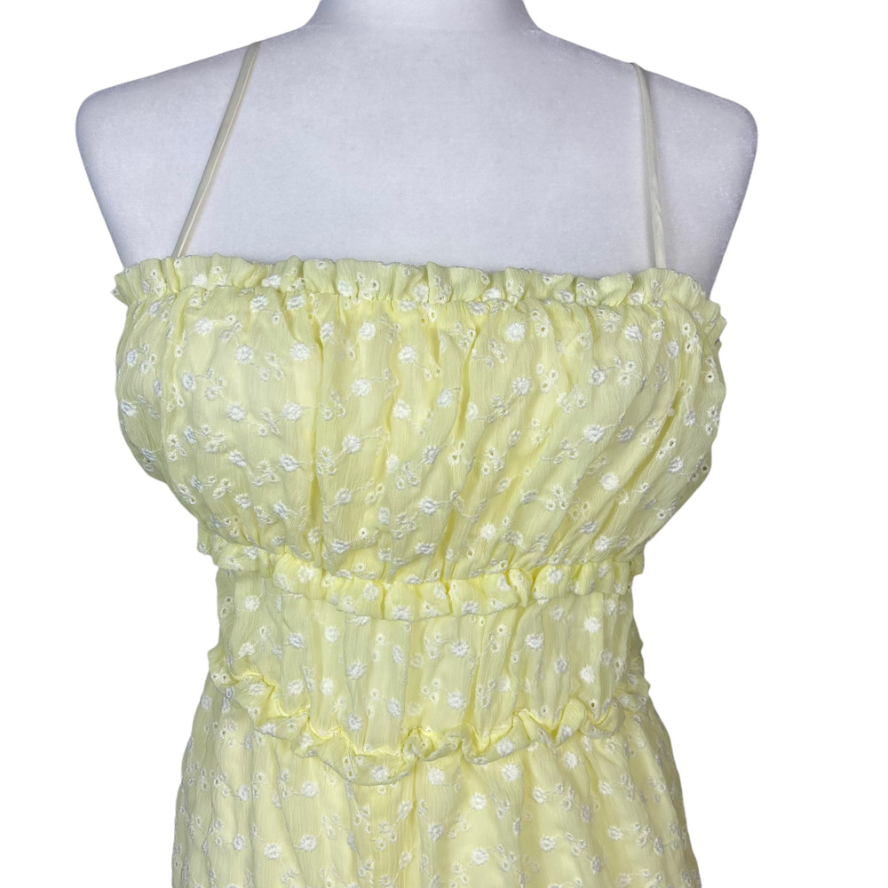 Majorelle Jumpsuit Floral Yellow Revolve Sylvan Light Yellow Jumpsuit Size Small - Picture 9 of 13
